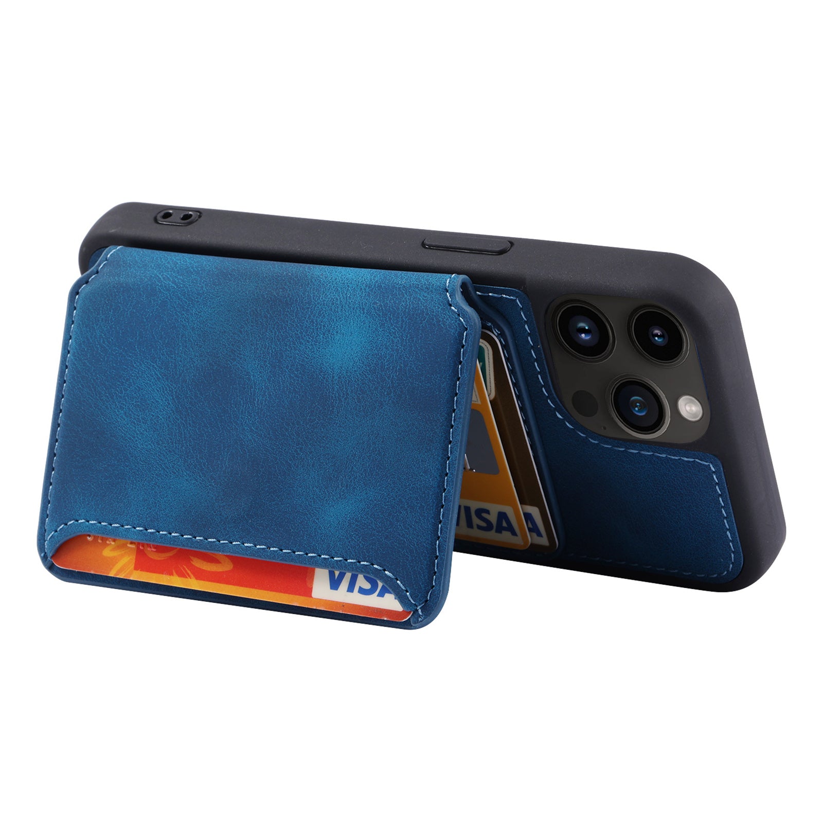 For iPhone 14 Pro Max Phone Wallet Case RFID Blocking Leather Coated TPU Kickstand Cover For iPhone 14 Pro Max Phone Wallet Case RFID Blocking Leather Coated TPU Kickstand Cover